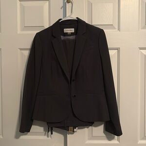 Charcoal Grey Calvin Klein Pants Suit. Size 12P